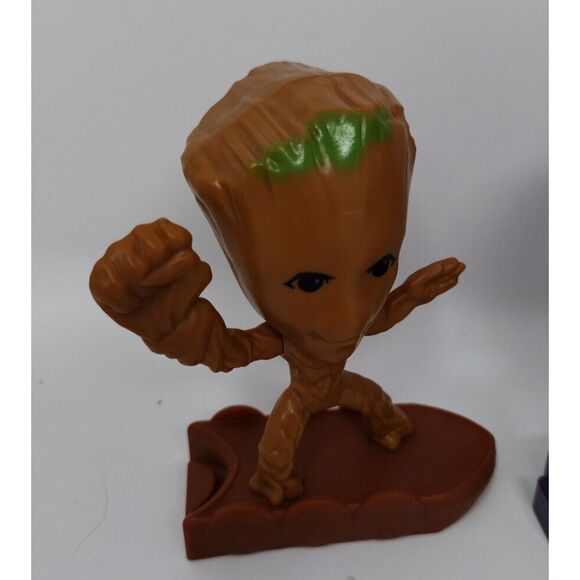 2019 Mcdonalds Toys Groot Hulk Iron Man Hulk Buster Bucky Falcon Korg Moving - Picture 2 of 7